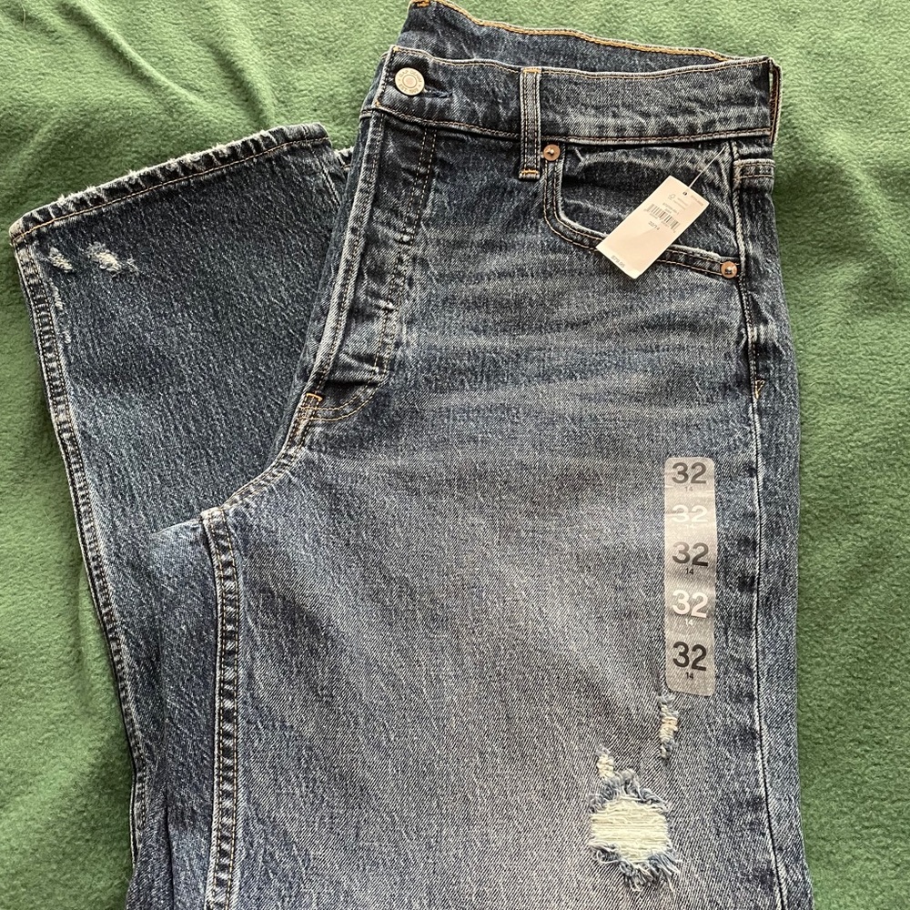 Gap Cheeky Straight High Rise Denim Jeans - Picture 1 of 15